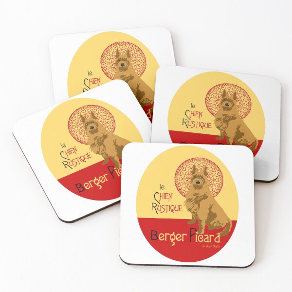 Item preview, Fawn Berger Picard, Le Chien Rustique oval designed and sold by ArtfulDogster.