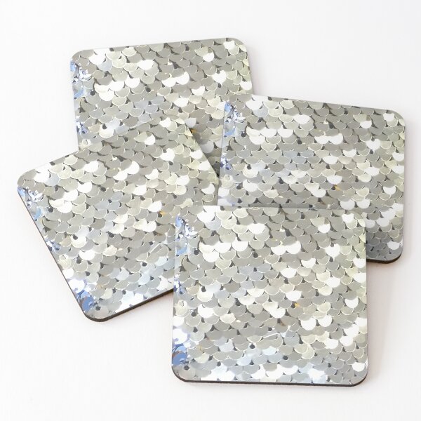 Item preview, Photographic Image of Sparkly Silver Sequins designed and sold by CrazyCraftLady.