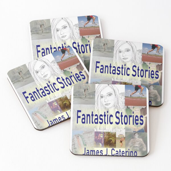 Item preview, Fantastic Stories  cover artwork designed and sold by Caterino Books and Art.