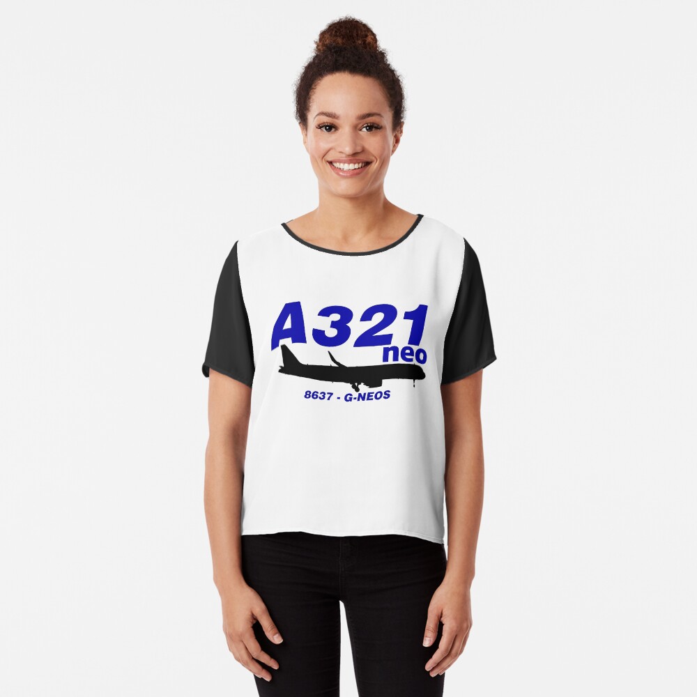 Item preview, Chiffon Top designed and sold by AvGeekCentral.