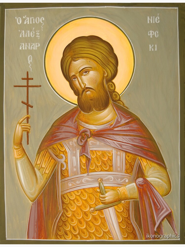 St Alexander Nevsky by ikonographics