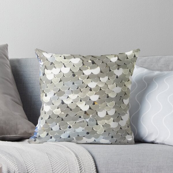 Item preview, Photographic Image of Sparkly Silver Sequins designed and sold by CrazyCraftLady.