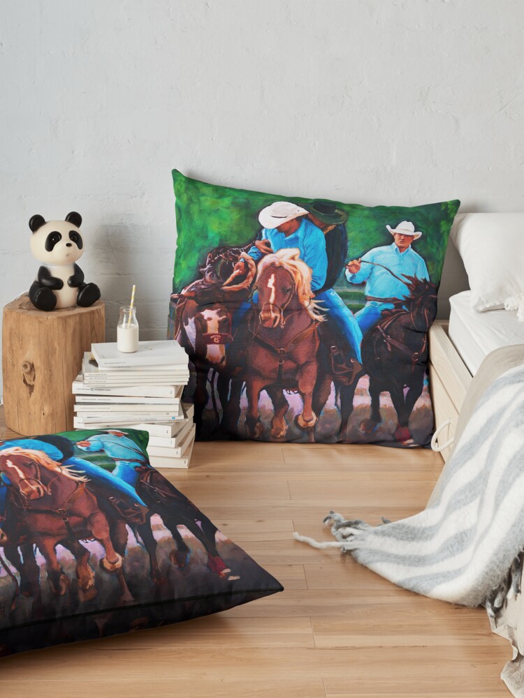 Alternate view of Rodeo Cowboys Floor Pillow