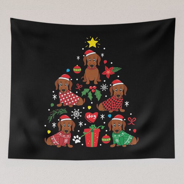 Item preview, Dachshund Doxie Weenie Christmas Ornament Tree designed and sold by rafaeltto.