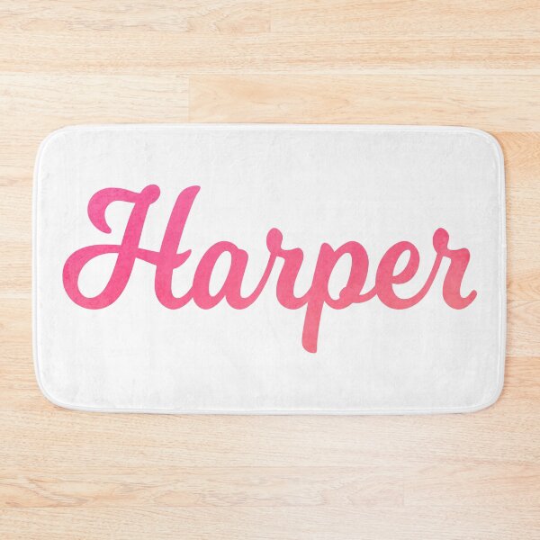 Item preview, Harper pink watercolor design girl's name designed and sold by ComicKitsch.
