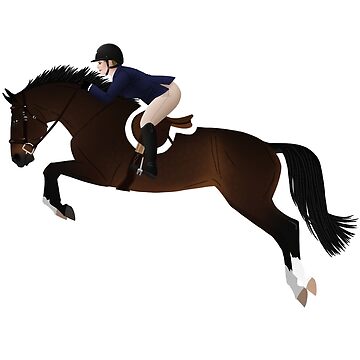 Artwork thumbnail, Bay Hunter Jumper - Equine Rampaige by equinerampaige