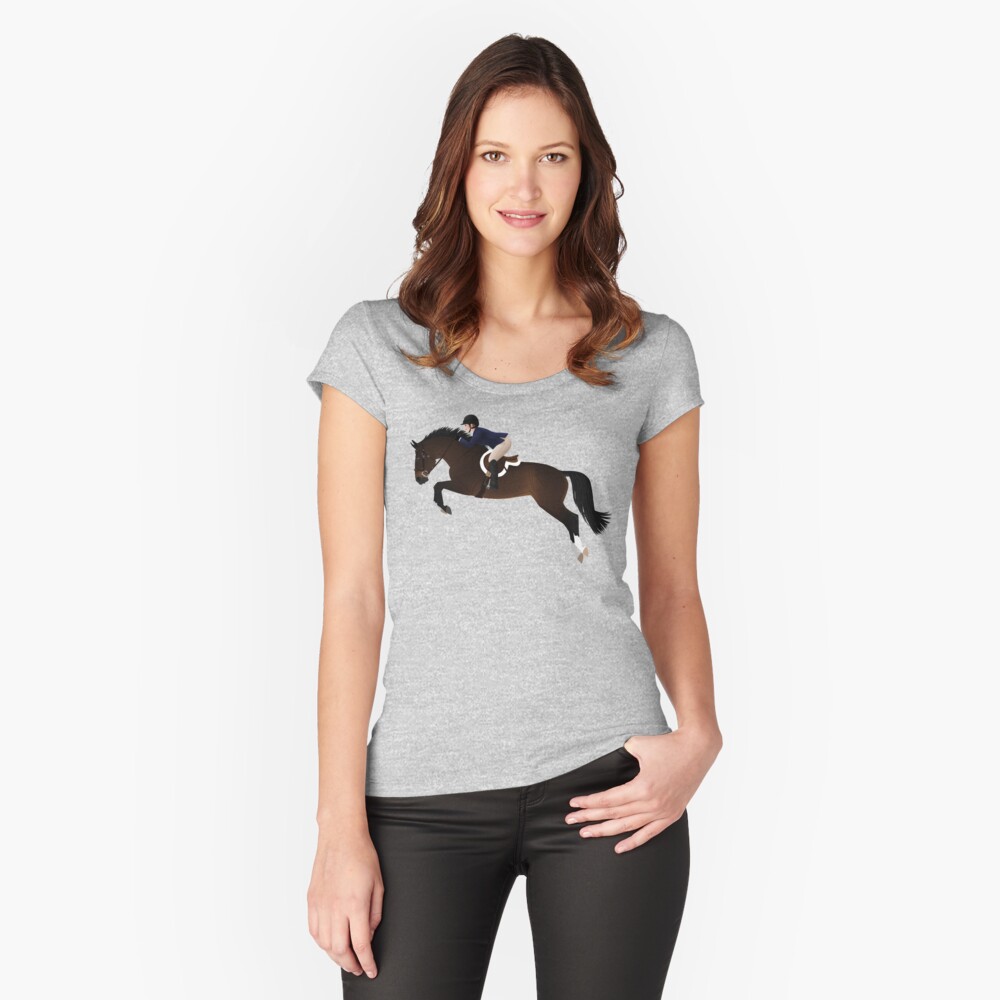 Item preview, Fitted Scoop T-Shirt designed and sold by equinerampaige.