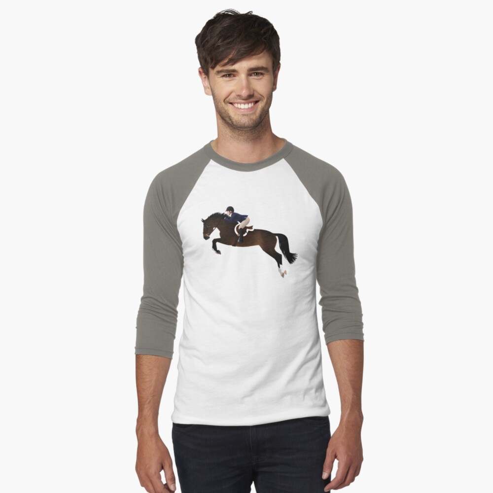Item preview, Baseball ¾ Sleeve T-Shirt designed and sold by equinerampaige.