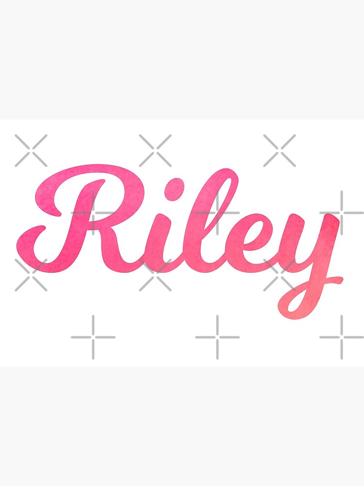 Riley Name  Sticker for Sale by ashleymanheim