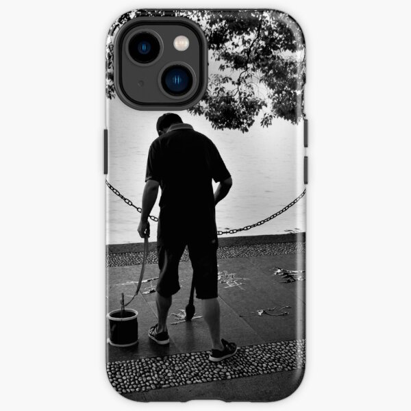 Calligraphy by the lake - Hangzhou, China iPhone Tough Case
