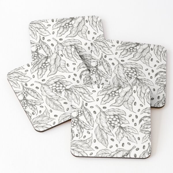 Item preview, black white winter leaves designed and sold by haroulita.