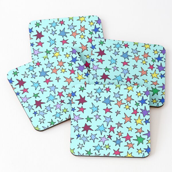 Item preview, Doodle stars on blue designed and sold by Carrie_Anne_Designs.