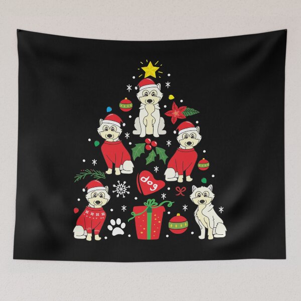 Item preview, Korean Jindo Christmas Ornament Tree designed and sold by rafaeltto.