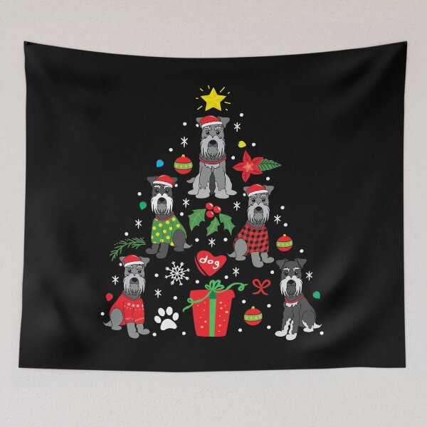 Item preview, Miniature Schnauzer Christmas Ornament Tree designed and sold by rafaeltto.