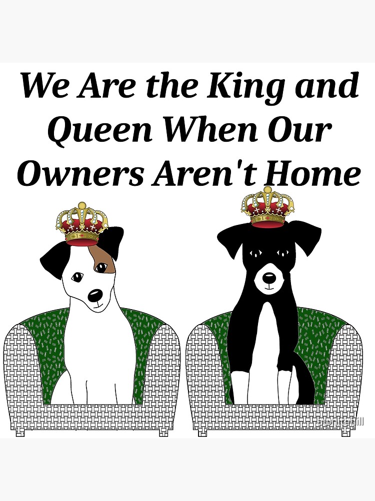 we-are-the-king-and-queen-when-our-owners-aren-t-home-poster-by