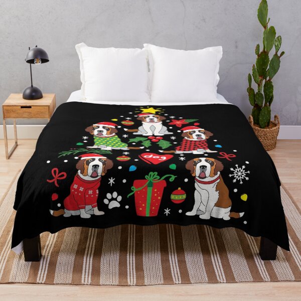 Artikelvorschau, St Bernard Dog Christmas Ornament Tree entworfen und verkauft von rafaeltto.