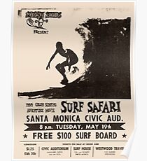 Surf Safari 1959 Vintage Poster, Artwork, Prints, Posters, Tshirts, Men, Women, Kids Poster