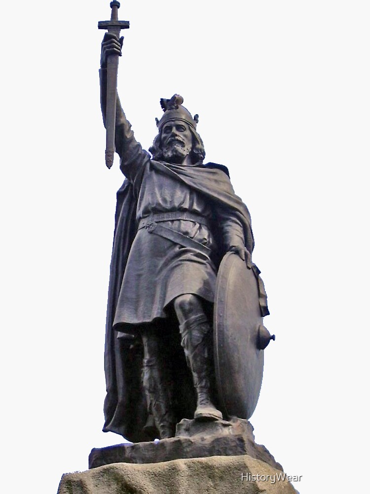 Alfred the Great - Medieval King of the Anglo-Saxons Sticker