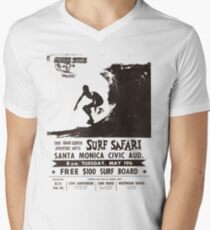 Surf Safari 1959 Vintage Poster, Artwork, Prints, Posters, Tshirts, Men, Women, Kids V-Neck T-Shirt