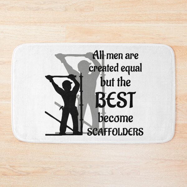 Item preview, Scaffolder; All men are equal; designed and sold by StickerApe.