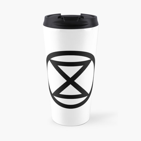 Activism - Extinction Rebellion Hourglass Travel Mug