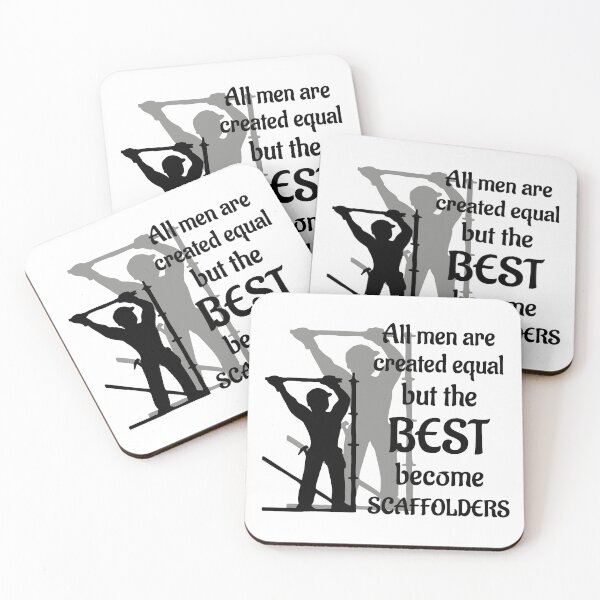 Item preview, Scaffolder; All men are equal; designed and sold by StickerApe.