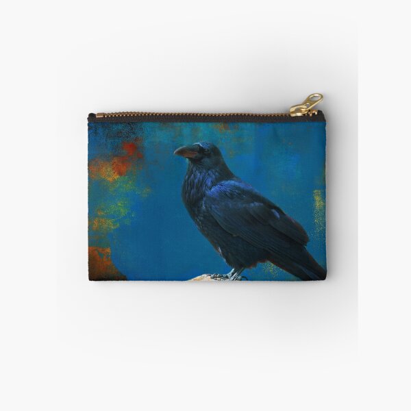 Item preview, Dramatic Crow on Stone Surreal Gothic Black Bird Home Decor Matted Picture A097 designed and sold by byNicol.