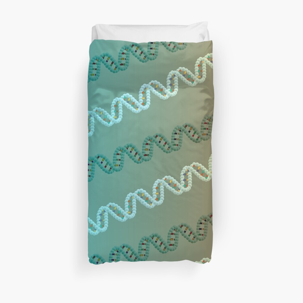 DNA stripe pattern Duvet Cover