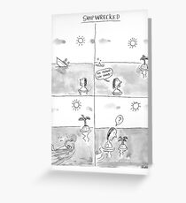 ship wrecked Greeting Card