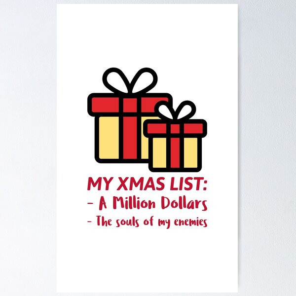 Item preview, My X-mas List T-Shirt designed and sold by KionaDesign.