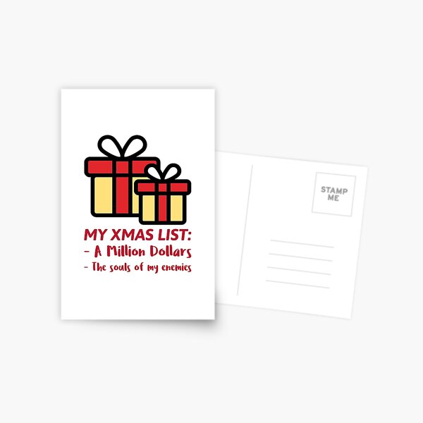 Item preview, My X-mas List T-Shirt designed and sold by KionaDesign.
