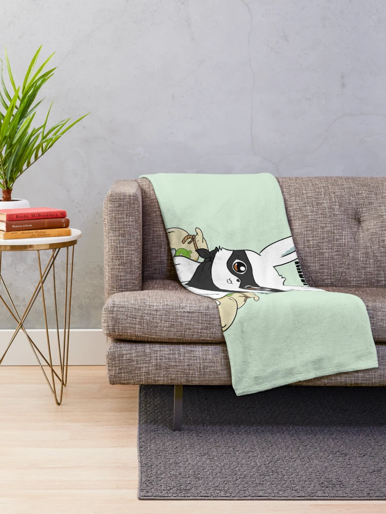 Thumbnail 2 of 6, Throw Blanket, Robbit (rob-it) Rabbit designed and sold by AshStore.