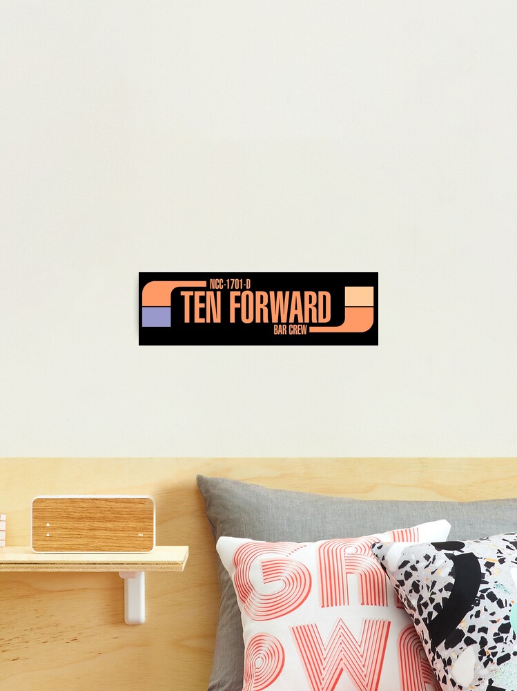 Thumbnail 2 of 3, Photographic Print, Ten Forward Bar Crew NCC 1701-D designed and sold by simonbreeze.