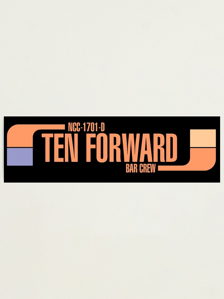 Thumbnail 1 of 3, Photographic Print, Ten Forward Bar Crew NCC 1701-D designed and sold by simonbreeze.