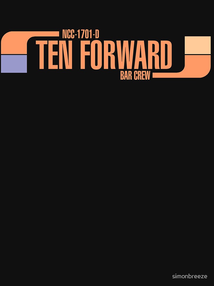 Thumbnail 7 of 7, Essential T-Shirt, Ten Forward Bar Crew NCC 1701-D designed and sold by simonbreeze.