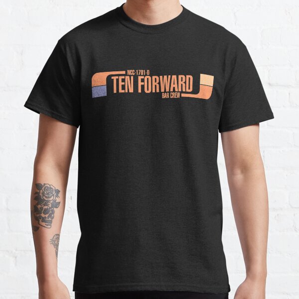 Ten Forward Bar Crew NCC 1701-D Classic T-Shirt