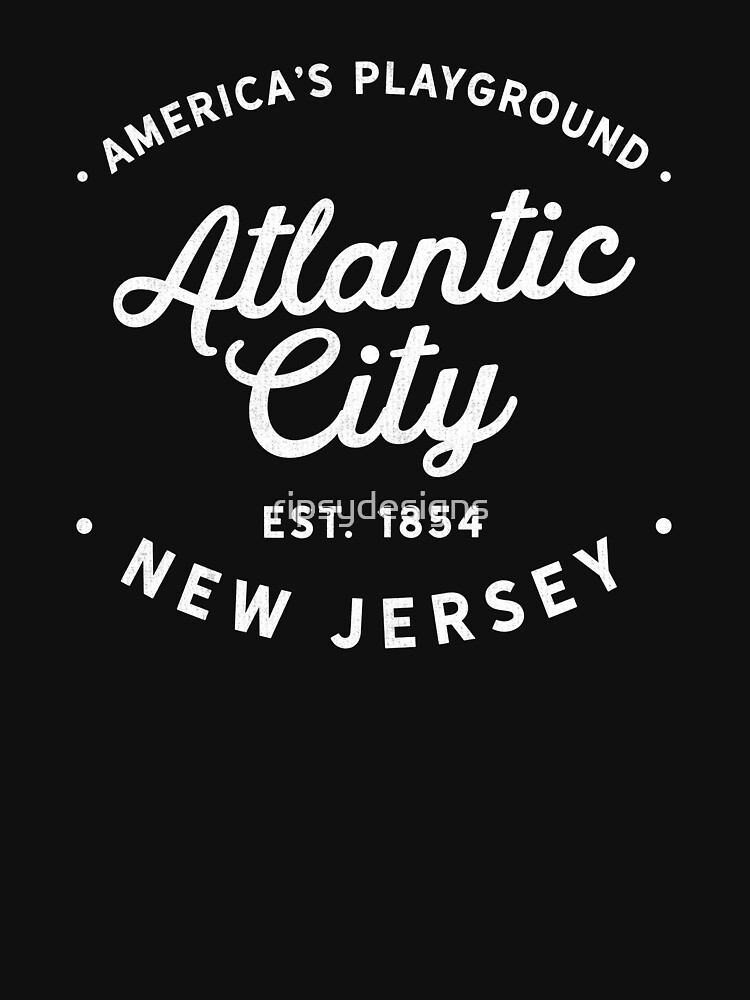 Atlantic City New Jersey Est. 1854 Juniors T-shirt 