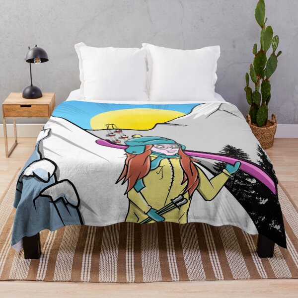 Item preview, Woman Skiiing Zermatt designed and sold by piedaydesigns.