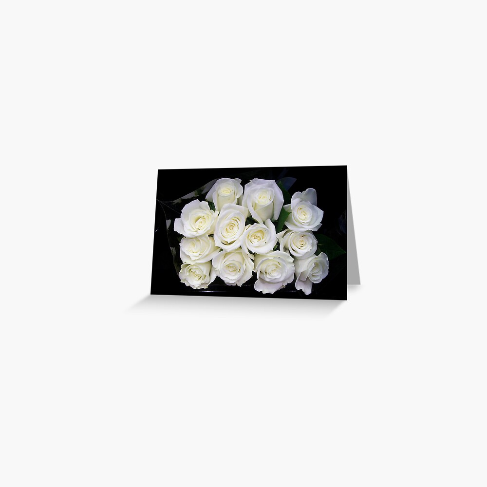 Mommy's White Roses Greeting Card