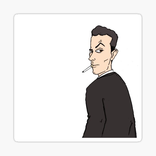 Lenny Bruce Cartoon (color) Sticker