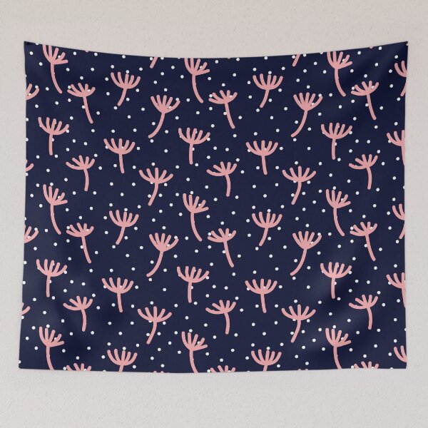 Item preview, Blue and pink flower aesthetic designed and sold by trajeado14.
