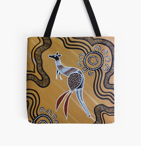 Item preview, Authentic Aboriginal Art -  Kangaroo designed and sold by HogarthArts.