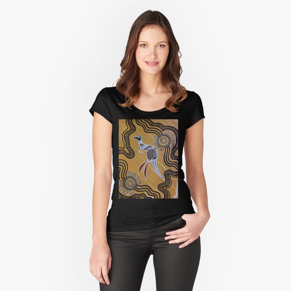 Item preview, Fitted Scoop T-Shirt designed and sold by HogarthArts.