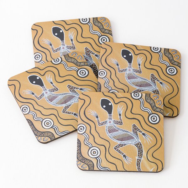 Item preview, Authentic Aboriginal Art -  Goanna/Lizard designed and sold by HogarthArts.