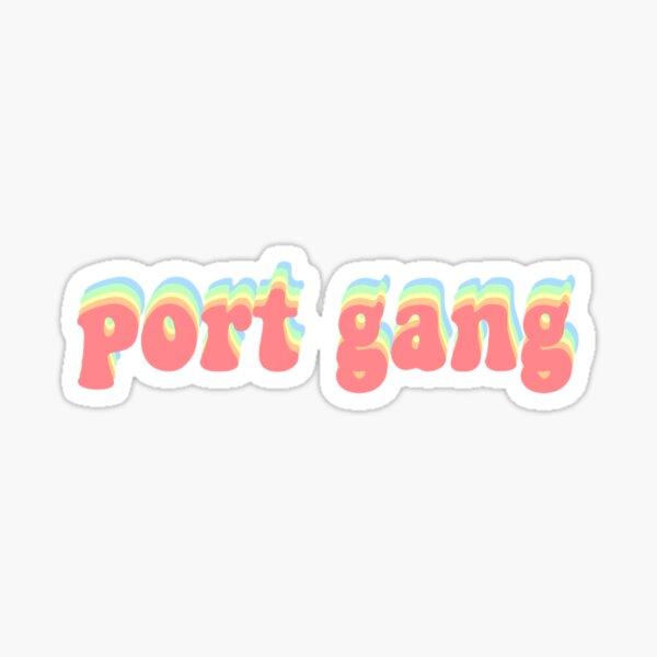 port gang sticker Sticker