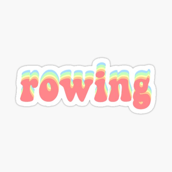 rowing sticker Sticker