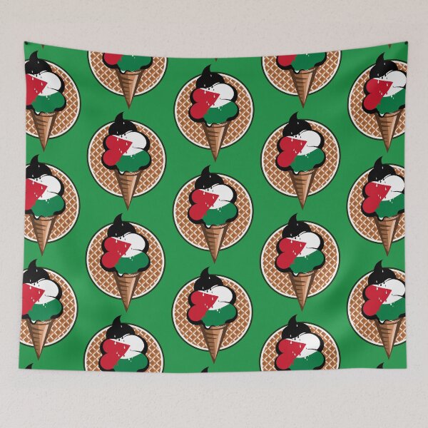Item preview, Palestinian flag ice cream designed and sold by piedaydesigns.