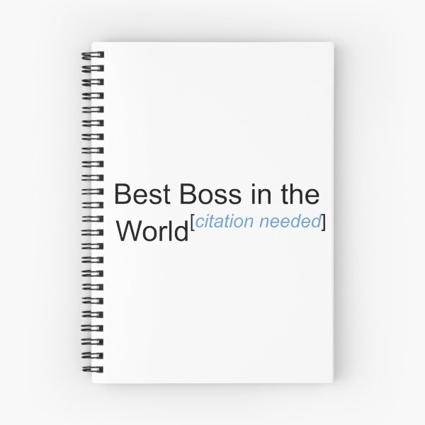 Item preview, Best Boss in the World - Citation Needed! designed and sold by lyricalshirts.