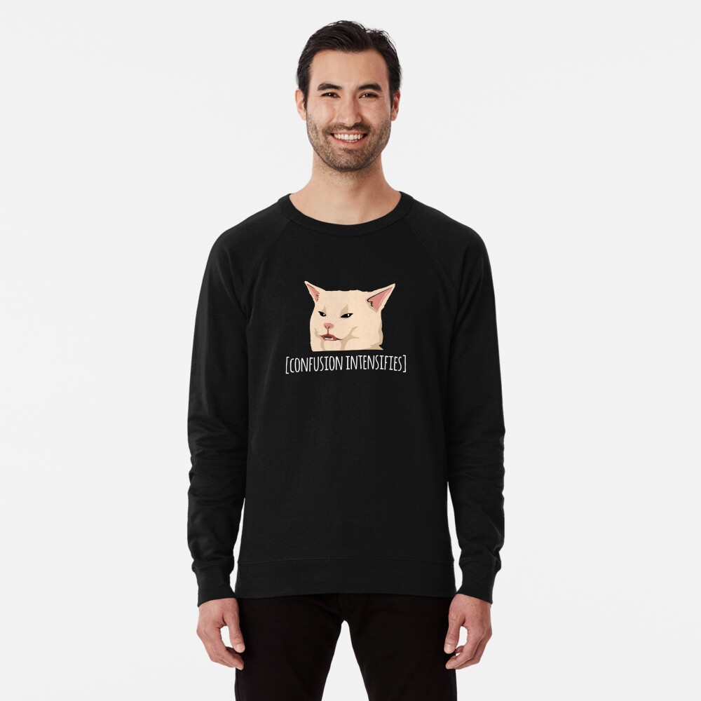 Confused Cat Meme Confused Sounds Funny Pullover Hoodie 