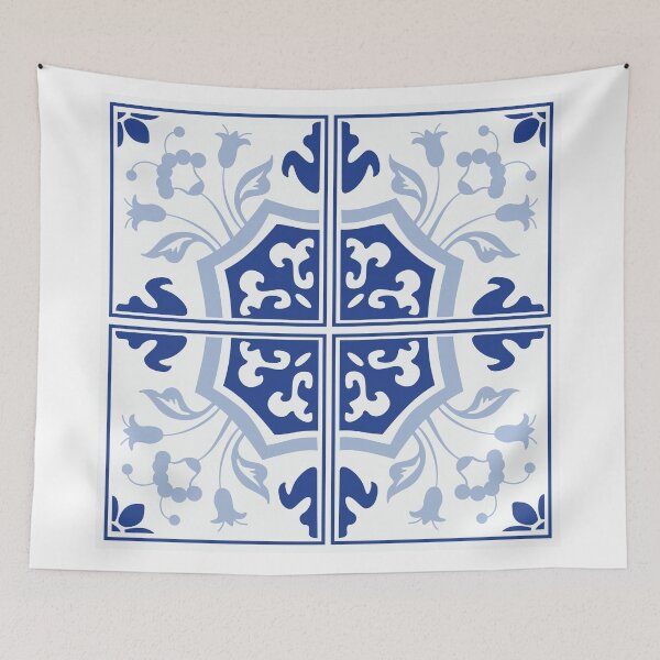 Item preview, Delft Blue China Tile designed and sold by GraphicAllusion.